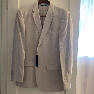 Perry Ellis slim fit linen blazer